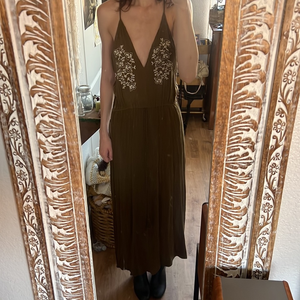 Long Maxi Dress Green